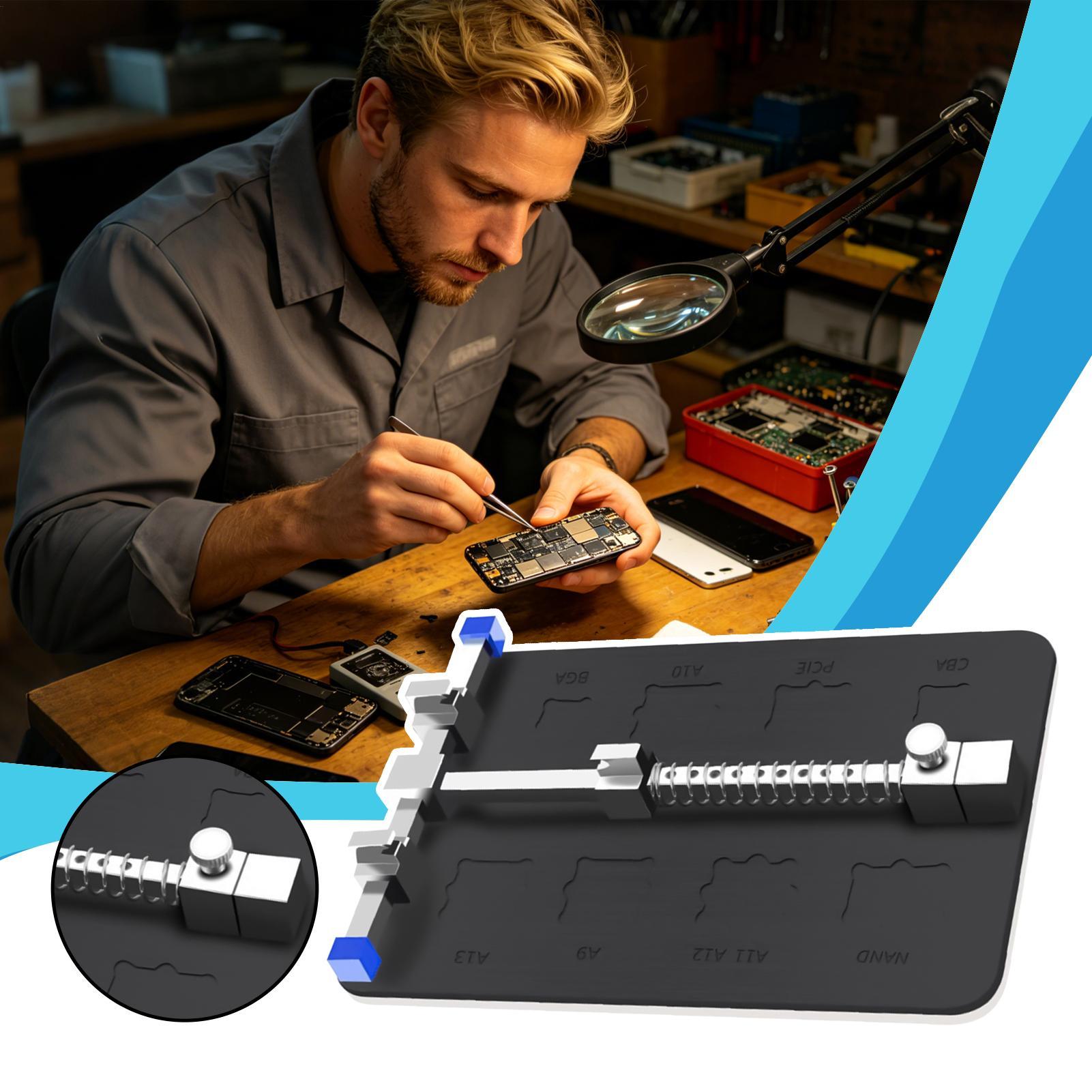 Electronics Repair For Beginners - PCB Board Holder Verstelbare moederbordklem Roestvrij