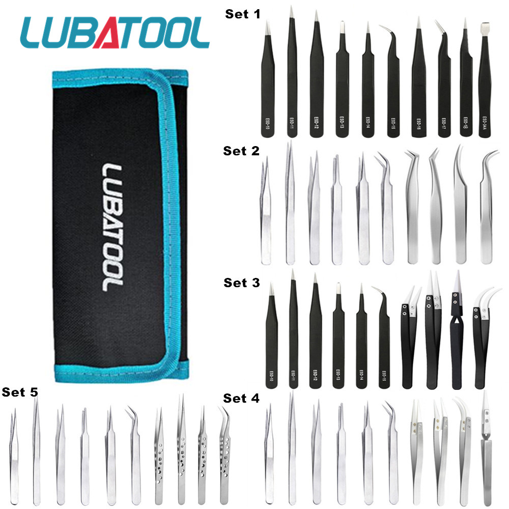 10-delige pincetset tas roestv - Electronics Repair Tool Kit recensie en prijs